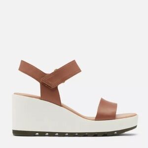 SOREL Cameron wedge leather sandal